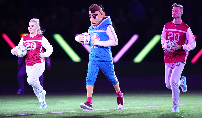 Skillzy at a Euro 2020 qualifier in March.
